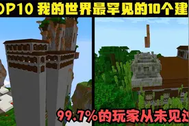 老玩家都没见过，我的世界最罕见的10个建筑！视频封面