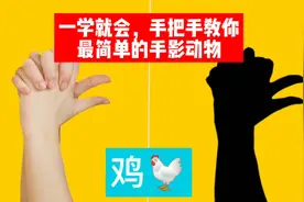 一学就会，手把手教你最简单的手影动物动作！小绝活！视频封面