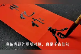 唐伯虎为知府家的新茅房题字，竟然把屎尿写得清新脱俗，大义凛然视频封面