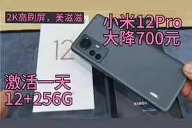 捡漏小米12Pro，激活一天就降700元，2K高刷，四单元扬声器真香机视频封面