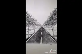 简笔教你画公路——唯美