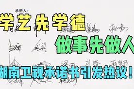 艺德培训班后湖南卫视签文艺工作承诺书，学艺先学德,做事先做人视频封面