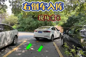倒车入库一个超简单的技巧，随时修正左右距离，新手也能轻松学会视频封面
