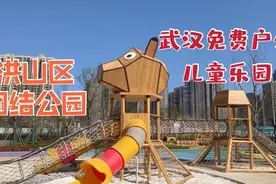 武汉市免费户外儿童乐园洪山篇，滑滑梯爬行龙秋千，还有很多乐器视频封面
