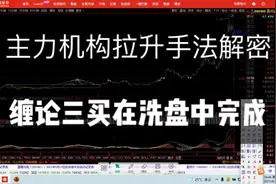 主力机构拉升手法揭秘，缠论三买在洗盘中完成视频封面