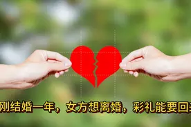 结婚一年，女方提出离婚，彩礼能要回来吗？视频封面