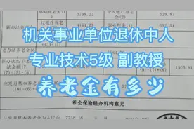 机关事业单位退休中人，专技5级，副教授，迎来养老金核算（二）视频封面