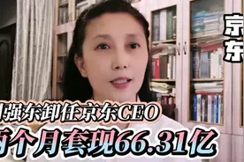 京东CEO易主，刘强东卸任CEO后两个月套现66.31亿。视频封面