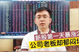 罕见一幕！新股上市第一天大涨20倍，但老板却郁闷坏了视频封面