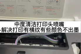 米家喷墨打印机中度清洁打印头-解决有横纹，缺色，变色等问题
