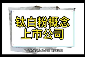 钛白粉概念上市公司视频封面