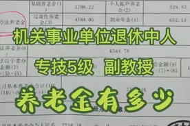 机关事业单位退休中人，专技5级，副教授，养老金有多少（一）视频封面