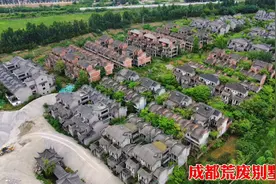成都市区发现烂尾别墅群，全是联排小别墅，里面空无一人！视频封面