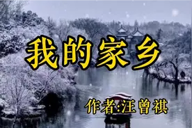 《我的家乡》，作者，汪曾祺视频封面