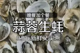 9.9元一箱生蚝便宜又新鲜，给晚餐加个餐，儿子被烫哇哇哇叫视频封面