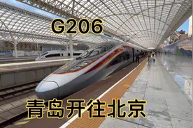 G206太牛了，青岛开往北京，出了青岛中间就停靠两个城市～视频封面