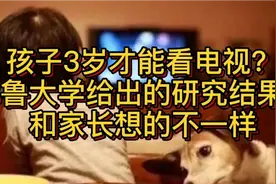 孩子3岁才能看电视？耶鲁大学给出的研究结果，和家长想的不一样视频封面