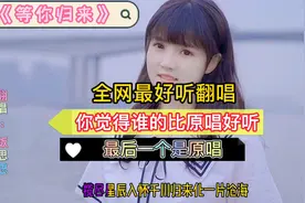 《等你归来》超好听翻唱，你觉得谁的比原唱好听，最后一个是原唱视频封面