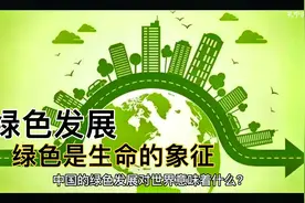 “中国绿”，绿水青山就是金山银山，引领世界，绿色发展之路。视频封面