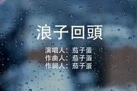 闽南语歌曲# 《浪子回头》by 茄子蛋#原唱#烟一支一支一支点视频封面