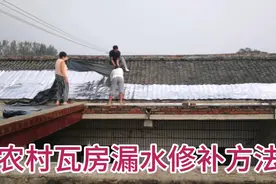 农村房顶漏水不用愁，试试这个方法，瓦房漏水也可用，花钱不多视频封面