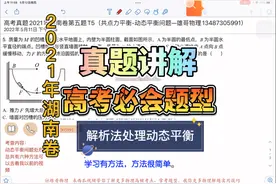 2021年高考物理湖南卷T5解析法处理动态平衡完整版（真题讲解）视频封面