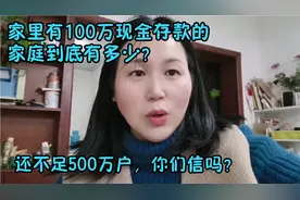 中国家里有100万现金存款的家庭到底有多少？你家有吗视频封面