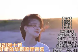 2021年超好听的十首华语流行音乐！百听不厌，你最喜欢哪首视频封面