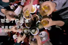 李英《我想忘了你是谁》词曲醉人醉心，好听极了。视频封面