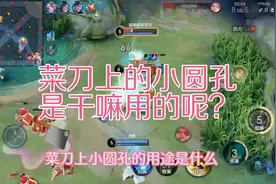 所以你们知道菜刀上的小圆孔到底是干嘛用的呢？视频封面