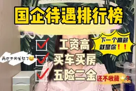 国企员工揭秘|央企国企福利待遇排行榜，这些单位待遇好工资又高视频封面