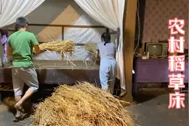 小两口晚上睡觉浑身痒，原来是床上有跳蚤，赶紧把稻草换了一遍视频封面