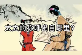 太太的称呼怎么来的？胎教的师祖又是谁？#历史大玩家#视频封面