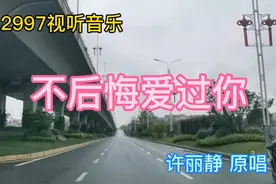 难过的时候想你 开心的时候也想你《不后悔爱过你》许丽静原唱视频封面
