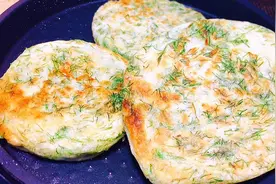 茴香饼不烫面不和面，筷子一搅，味道独特香味十足，凉了也不硬视频封面