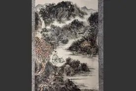 溪山读书浅秋意，云雾飞泉到诗中(水墨山水画)视频封面