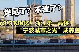 疑似烂尾？耗资约130亿！浙江第一高楼“宁波城市之光”成养鱼池视频封面