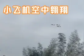 遇航空城三架小飞机低空飞行视频封面