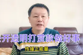 10万粉丝头条作者把2万多打赏款明细公布出来，大哥认为是正能量视频封面