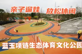 武汉阳逻新建蓝玉项链公园，有免费户外儿童乐园，遛娃休闲好去处视频封面