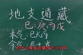 12地支遁藏规律解读系列：庚金为什么会藏在巳火地支中？视频封面