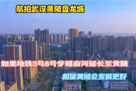 航拍武汉黄陂盘龙城，地铁8号线或将延长至黄陂，交通会方便很多视频封面