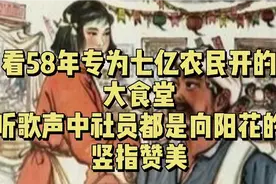 看58年专为七亿农民开的大食堂，听歌声中社员都是向阳花的赞美视频封面