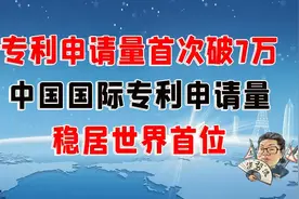花千芳：专利申请量首次破7万！中国国际专利申请量稳居世界首位视频封面