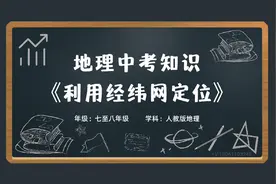 初中七八年级地理会考学科知识大百科动画《利用经纬网定位》视频封面