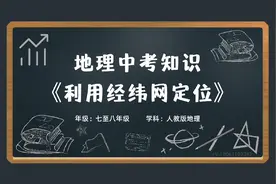 初中七八年级地理会考学科知识大百科动画《利用经纬网定位》视频封面