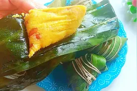 大黄米粽子真好吃，搭配蜜枣花生，香甜软糯，端午节最喜欢的口味视频封面