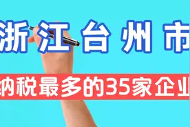浙江台州市纳税最多的35家企业视频封面