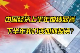 中国经济上半年成绩显著，下半年该如何投资才能不被割韭菜？视频封面