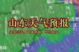 未来三天，山东部分城市迎来雷暴降雨强对流天气，枣庄最大为暴雨视频封面